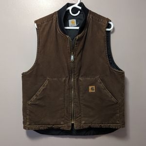 Carhartt Duck vest Arctic quilt lined